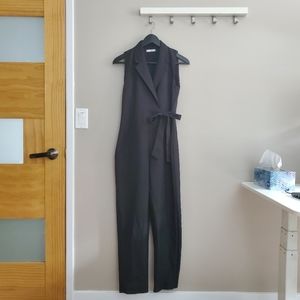 Black Collared Jumpsuit